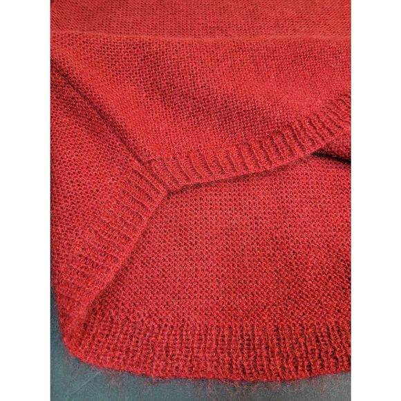 Be Embraced by Vernisage Women's Long Sleeves Mohair Blend Red Sweater Size S - Picture 5 of 9